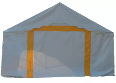 Tente de réception 5 x 8 m - Plein Air - 40 m² - Complet blanc