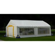 Tente de réception 5 x 8 m - Plein Air - 40 m² - Complet cristal