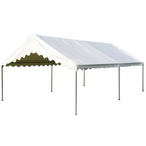 Tente de réception 5 x 8 m - Plein Air - 40 m² - Toit rayé bleu/blanc + armature