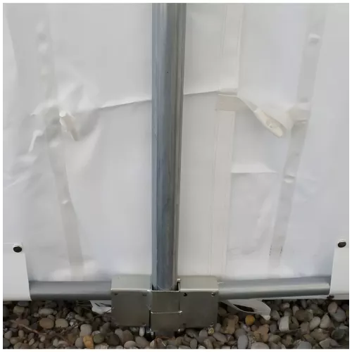 Tente de réception 5 x 12 m - Plein Air - 60 m² - Complet blanc
