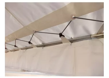 Tente de réception 5 x 12 m - Plein Air - 60 m² - Complet cristal