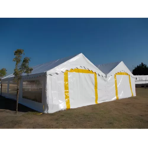 Tente de réception 5 x 12 m - Plein Air - 60 m² - Complet cristal