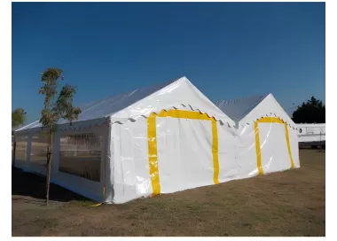 Tente de réception 5 x 12 m - Plein Air - 60 m² - Complet cristal