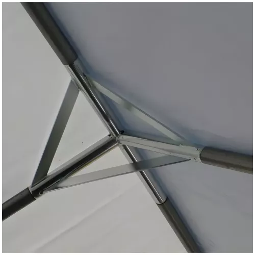 Tente de réception 5 x 12 m - Plein Air - 60 m² - Toit rayé vert/blanc + armature