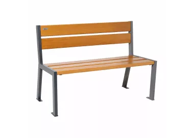 Banc bois et acier Silaos® 5 lames PROCITY