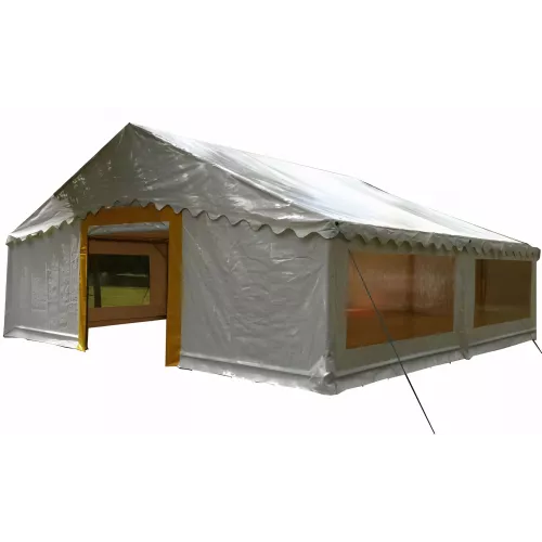 Tente de réception 8 x 8 m - Super Plein Air - 64 m² - Complet blanc
