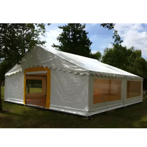 Tente de réception 8 x 8 m - Super Plein Air - 64 m² - Complet cristal