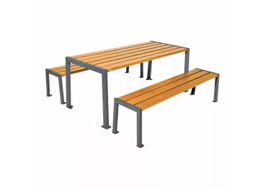 Table de pique-nique Silaos® acier et bois PROCITY
