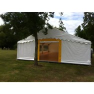 Tente de réception 8 x 12 m - Super Plein Air - 96 m² - Complet blanc