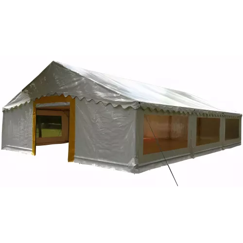 Tente de réception 8 x 12 m - Super Plein Air - 96 m² - Complet cristal