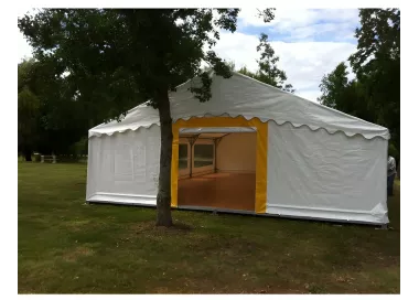 Tente de réception 8 x 12 m - Super Plein Air - 96 m² - Complet cristal