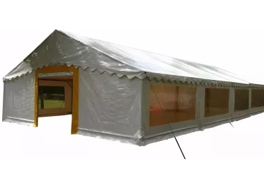 Tente de réception 8 x 16 m - 128 m² - Complet mixte