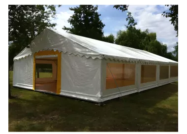 Tente de réception 8 x 16 m - 128 m² - Complet mixte