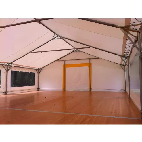 Tente de réception 8 x 16 m - 128 m² - Complet cristal