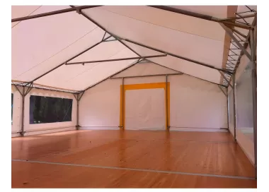 Tente de réception 8 x 16 m - 128 m² - Complet cristal