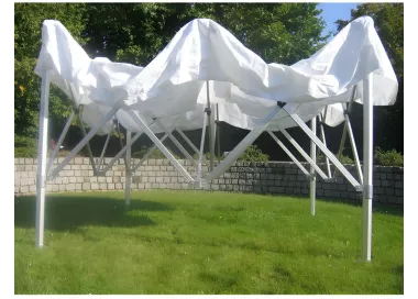 Barnum pliant Pro - 3 x 3 m - Toit + armature - blanc