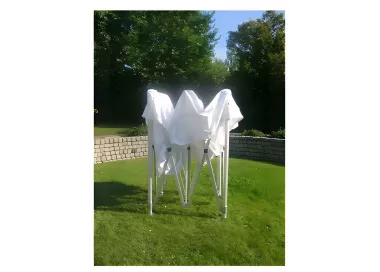 Barnum pliant Pro - 3 x 4,5 m - Toit + armature - blanc