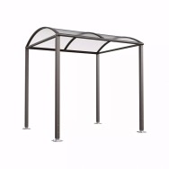 Abri vélos Voûte "M" avec bardages polycarbonate PROCITY