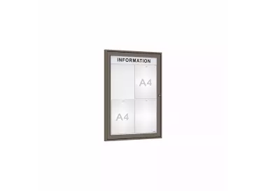 Vitrine Tradition avec bandeau intérieur PROCITY
