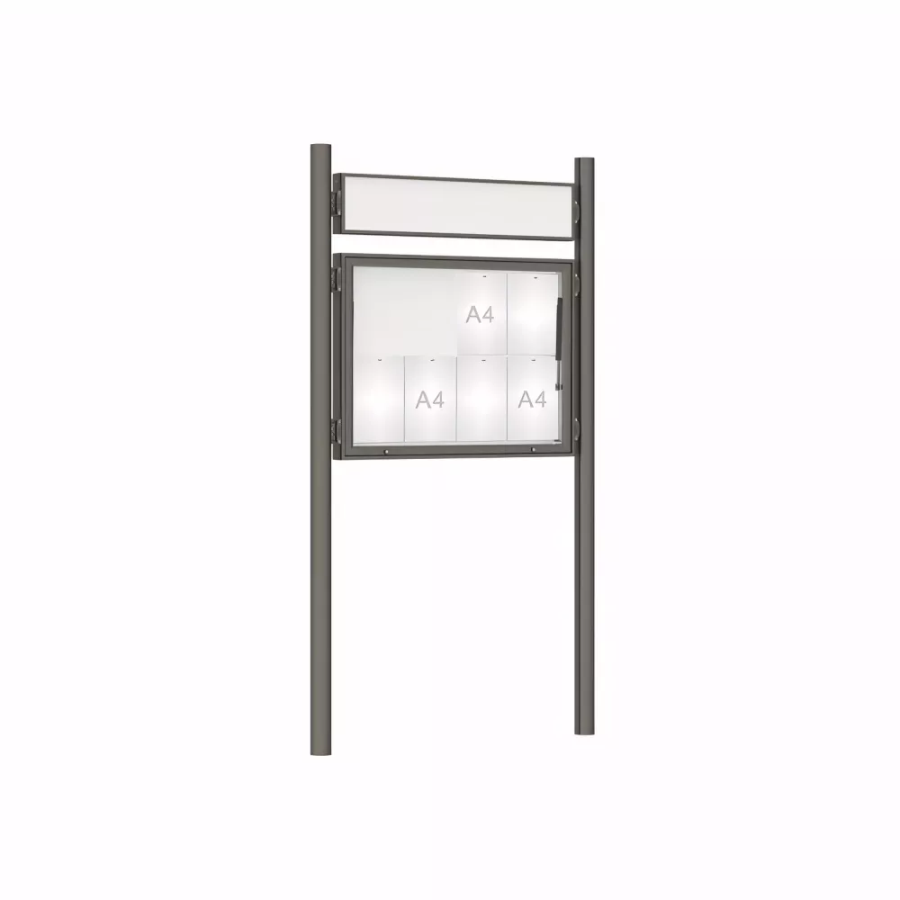 Vitrine 1000 sur poteaux Ø76 mm PROCITY