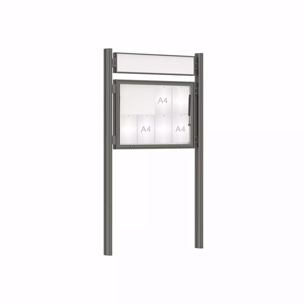 Vitrine 1000 sur poteaux Quatro PROCITY