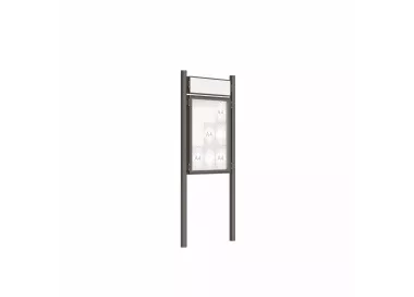Vitrine 2000 sur poteaux Ø76 mm PROCITY