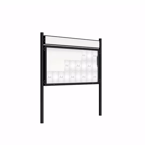 Vitrine 2000 sur poteaux Ø76 mm PROCITY