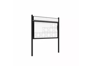 Vitrine 2000 sur poteaux Ø76 mm PROCITY