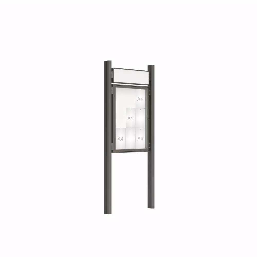 Vitrine 2000 sur poteaux Quatro PROCITY