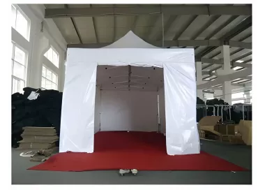 Barnum pliant Pro - 4 x 4 m - Toit + armature - blanc