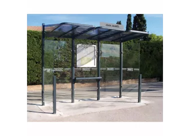 Station bus Conviviale® avec bardages verre PROCITY