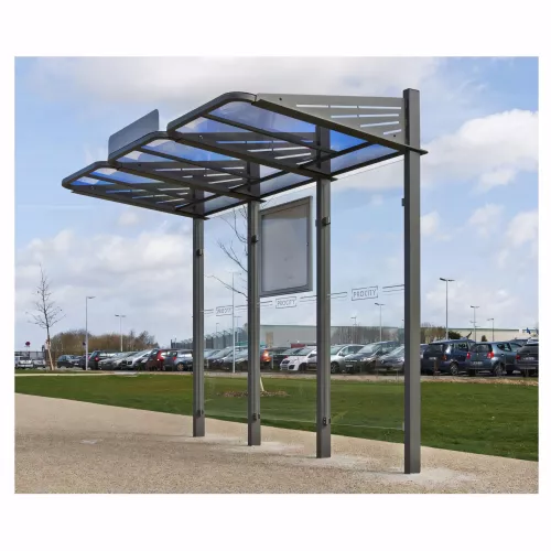 Station bus Conviviale® avec bardages verre PROCITY