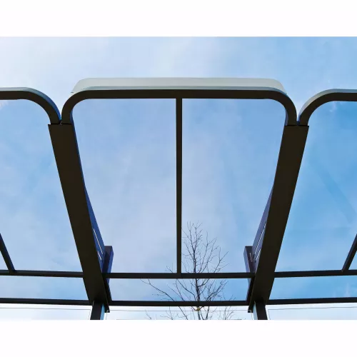 Station bus Conviviale® avec bardages verre PROCITY