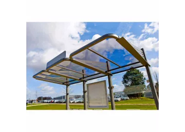 Station bus Conviviale® avec bardages verre PROCITY