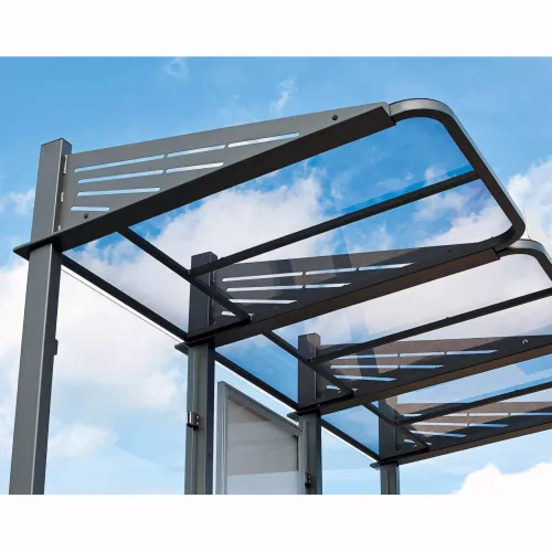 Station bus Conviviale® avec bardages verre PROCITY