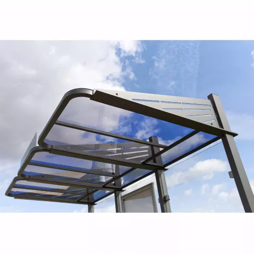 Station bus Conviviale® avec bardages verre PROCITY