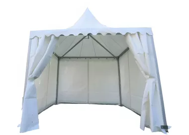 Tente Pagode Alu Garden - 3 x 3 m - Ht 2,20m - complète