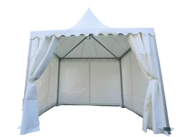 Tente Pagode Alu Garden - 3 x 3 m - Ht 2,20m - complète