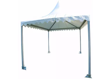 Tente Pagode Alu Garden - 3 x 3 m - Ht 2,20m - complète