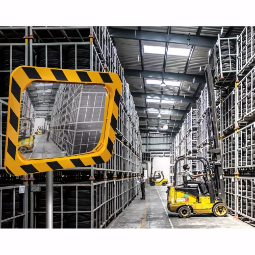 Miroir de sécurité garantie intégrale Polymir® ou P.A.S® jusqu'à 3 ans. PROCITY