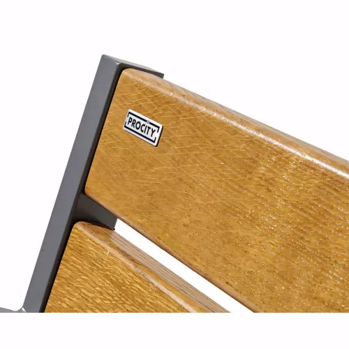 Banc bois et acier Silaos® 5 lames PROCITY