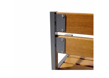 Banc bois et acier Silaos® 5 lames PROCITY
