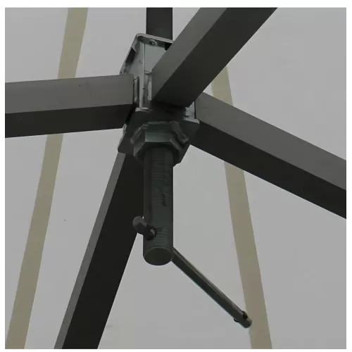 Tente Pagode Alu Garden - 4 x 4 m - Ht 2,20m - complète