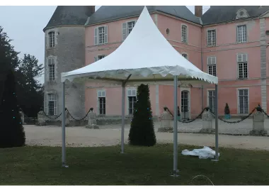 Tente Pagode Alu Garden - 4 x 4 m - Ht 2,20m - Toit + armature