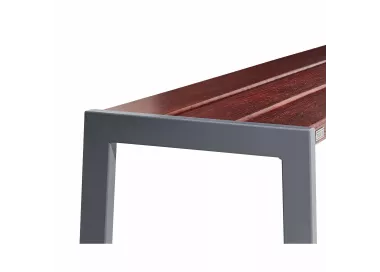 Banquette Silaos® acier et bois PROCITY