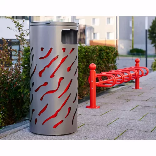 Corbeille Venise couvercle réhaussé 80 litres PROCITY