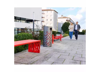 Corbeille Venise couvercle réhaussé 80 litres PROCITY