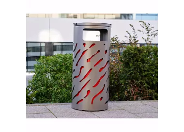 Corbeille Venise couvercle réhaussé 80 litres PROCITY
