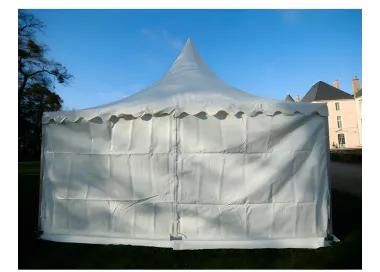 Tente Pagode Alu Garden - 5 x 5 m - Ht 2,20m - Complète