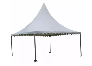 Tente Pagode Alu Garden - 5 x 5 m - Ht 2,20m - Complète